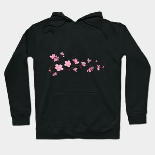 Cherry Blossom – Single Branch White Hoodie